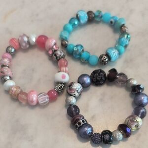 Colorful Beaded Bracelets Bundle
